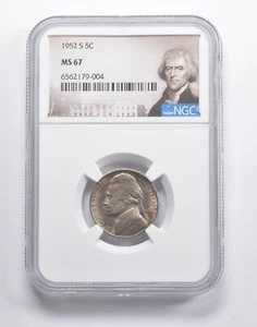 MS67 1952-S ジェファーソンニッケル NGC *2543｜WORLD RESOURCE【QUEEN店】