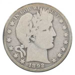 1892年Oミント バーバーハーフダラー *7553｜WORLD RESOURCE【QUEEN店】