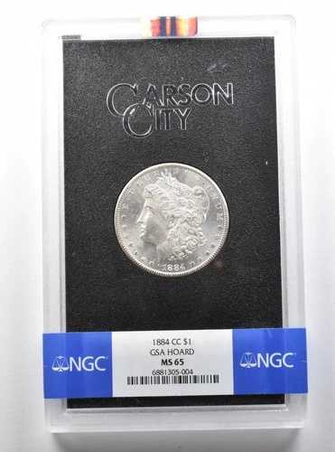 1884年CCミント モルガン銀貨 GSAホード MS65 NGC *0518｜WORLD RESOURCE【QUEEN店】 150,700円