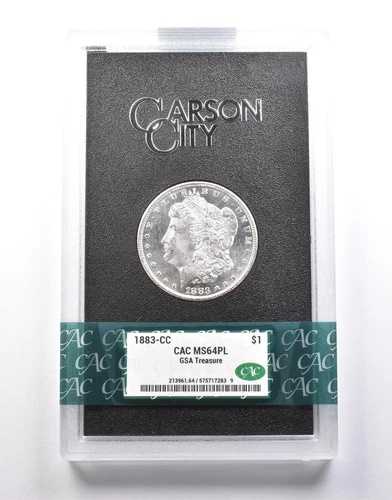 1883年CCミント モーガン銀貨 GSA トレジャー MS64 PL CAC *9963｜WORLD RESOURCE【QUEEN店】