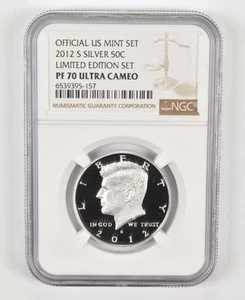 2012-S PF70 シルバー ケネディ ハーフダラー 米国造幣局限定版セット NGC｜WORLD RESOURCE【QUEEN店】