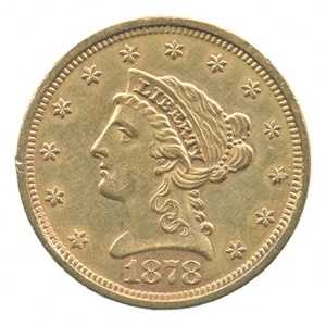 1878年Sミント 2.50ドル リバティヘッド金貨（クォーターイーグル） *9092｜WORLD RESOURCE【QUEEN店】