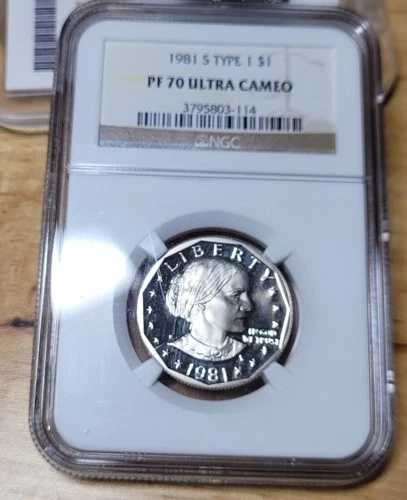 1981 S T1 Susan B Anthony ドル NGC定格 PF 70 ウルトラカメオ タイプ 1 ゴージャス-｜WORLD RESOURCE【QUEEN店】