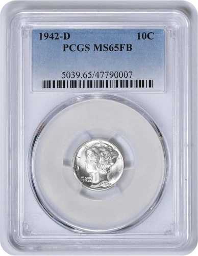1942年-D マーキュリーシルバーダイム MS65FB PCGS-｜WORLD RESOURCE【QUEEN店】