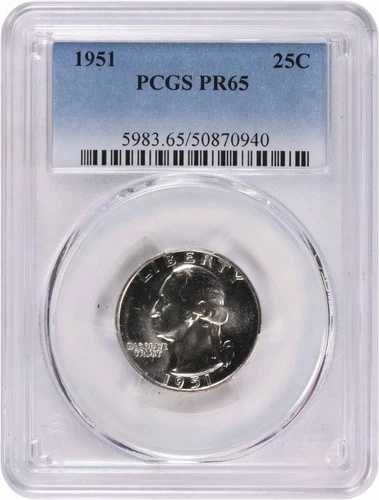 1951年ワシントン銀貨 PR65 PCGS｜WORLD RESOURCE【QUEEN店】