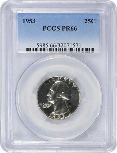 1953年ワシントン・クォーター PR66 PCGS｜WORLD RESOURCE【QUEEN店】