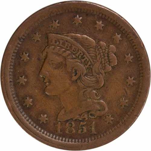 1851年 ラージセント EF 未鑑定 #1008｜WORLD RESOURCE【QUEEN店】