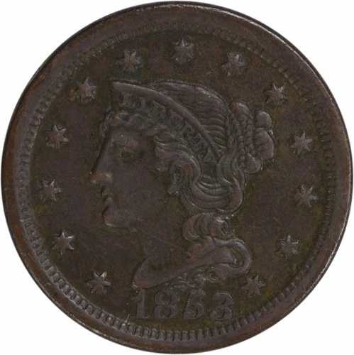 1853年 ラージセント EF 未鑑定 #139｜WORLD RESOURCE【QUEEN店】