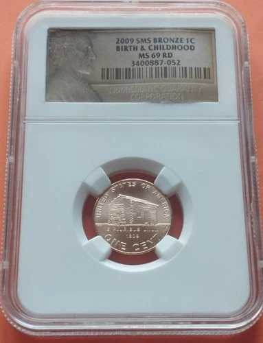 2009年リンカーン生誕200周年記念 未流通セント硬貨、1ペニー硬貨、NGC MS69 RD SMS、出生・幼少期｜WORLD RESOURCE【QUEEN店】