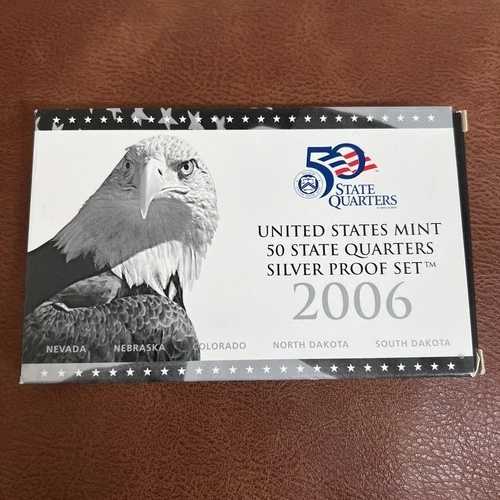 2006年アメリカ合衆国造幣局発行 5州記念銀貨プルーフセット ～ ネバダ州、ネブラスカ州、ノースダコタ州、コロラド州、サウスダコタ州｜WORLD RESOURCE【QUEEN店】