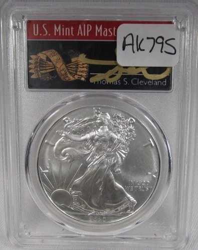 2020年アメリカンシルバーイーグル PCGS MS70 ファーストストライク AIPシグネチャーコイン AK795｜WORLD RESOURCE【QUEEN店】