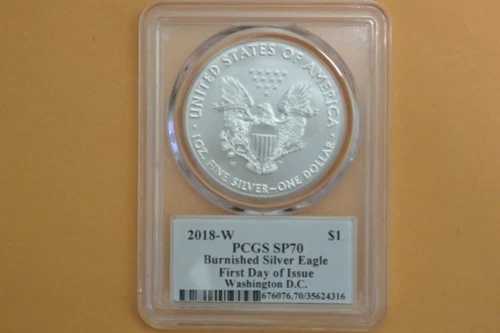 2018年 W イーグル バーニッシュド PCGS SP70 初日発行 ワシントン DC｜WORLD RESOURCE【QUEEN店】