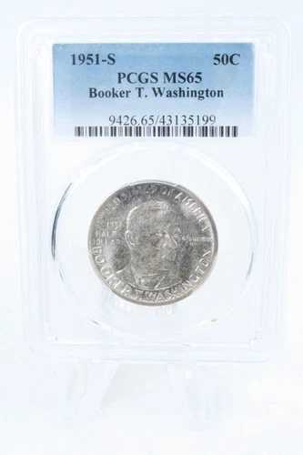 1951年Sミント PCGS MS65 ブッカー・T・ワシントン記念クラシックハーフダラー50セント｜WORLD RESOURCE【QUEEN店】
