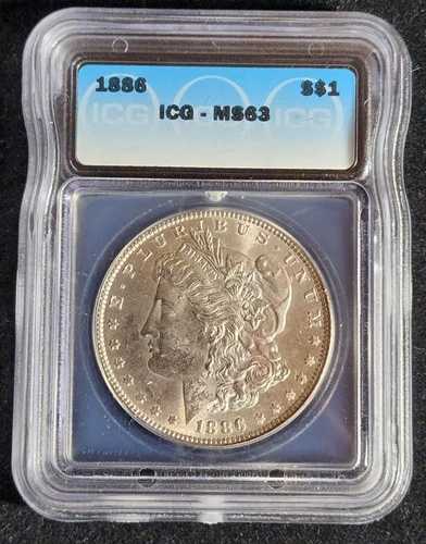 1886年Pミント モルガン銀貨 ICG MS63 - フィラデルフィア造幣局 - T3861｜WORLD RESOURCE【QUEEN店】