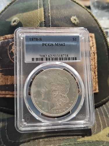 1878年Sミント モーガン銀貨 PCGS MS-62 美しいコイン #16|WORLD RESOURCE【QUEEN店】
