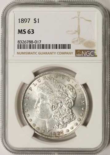 1897年 1ドル モルガン・ダラー NGC MS63｜WORLD RESOURCE【QUEEN店】