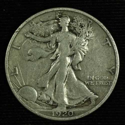 ウォーキングリバティ銀貨ハーフダラー 1920年Sミント。極美品。ロット番号:9049-39-080|WORLD RESOURCE【QUEEN店】