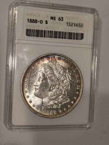 1888年 O モーガン銀貨 MS63グレード アナックスカラーハロー トーンがさらに変化します｜WORLD RESOURCE【QUEEN店】 54,120円