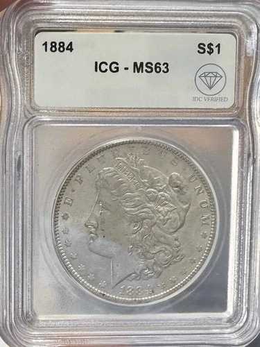 1884年 モーガンシルバー ドル ICG MS-63 IDC 認証済み-|WORLD RESOURCE【QUEEN店】