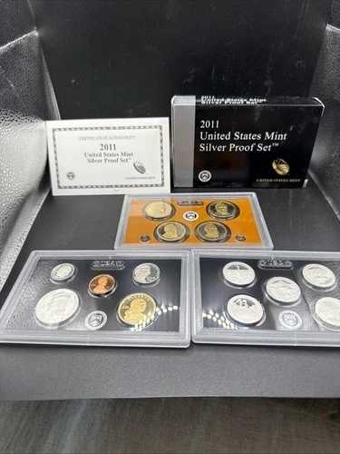 アメリカ合衆国造幣局 2011年発行 銀貨プルーフセット(オリジナルパッケージおよび鑑定書付き) - 銀1.338オンス|WORLD RESOURCE【QUEEN店】