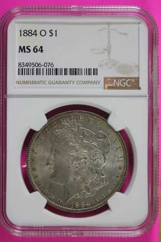 1884年 O MS 64 リバティ・モーガン銀貨 NGC鑑定済み 本物 グレード656|WORLD RESOURCE【QUEEN店】
