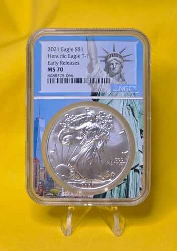 2021年 1ドル アメリカンイーグル金貨 ~ NGC MS70 ~ 早期発行 ~ タイプ1 ~ リバティフレーム|WORLD RESOURCE【QUEEN店】