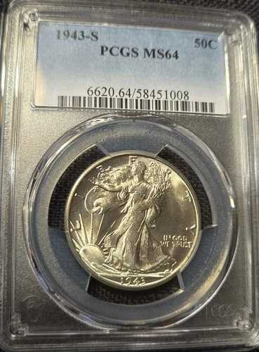 1943年-S PCGS MS64 歩く自由の女神ハーフドル。-｜WORLD RESOURCE【QUEEN店】