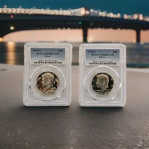 1976年Sミント ケネディ銀貨ハーフダラー 連番65、66セット｜WORLD RESOURCE【QUEEN店】