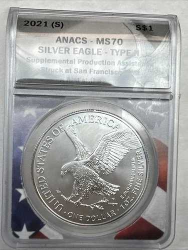 2021年 (S)ASE タイプ2 1ドル MS70 ANACS キー日付 FS 追加生産 SFで発行｜WORLD RESOURCE【QUEEN店】