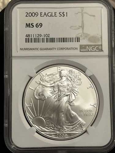 2009年 1ドル アメリカンシルバーイーグル NGC MS 69 | 未使用 UNC BU｜WORLD RESOURCE【QUEEN店】
