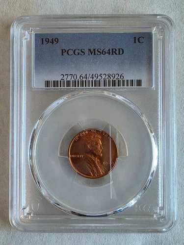 1909年 VDB リンカーン ウィートセント 1セント PCGS MS64RD 希少年 ブライトレッドペニー|WORLD RESOURCE【QUEEN店】