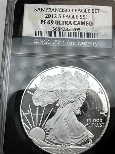 2012年Sミント プルーフ アメリカンシルバーイーグル NGC PF69 ウルトラカメオ サンフランシスコセット|WORLD RESOURCE【QUEEN店】