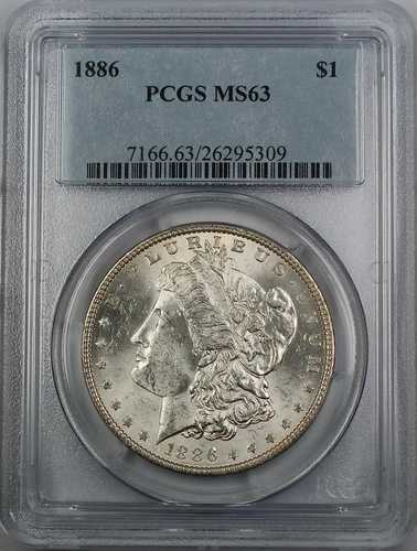 1886年モルガン銀貨、PCGS MS-63｜WORLD RESOURCE【QUEEN店】
