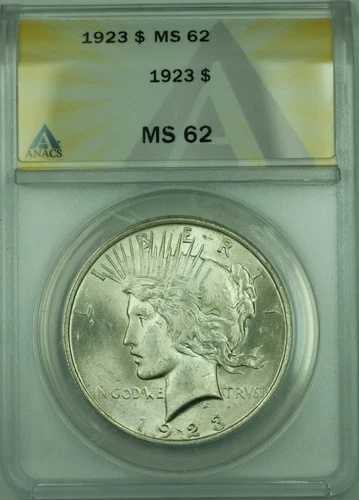 1923年ピース銀貨(1ドル) ANACS MS-62(30枚)|WORLD RESOURCE【QUEEN店】