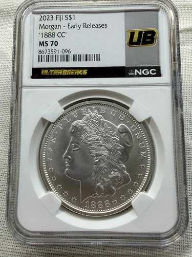 2023年フィジーS$1モーガン早期発行1883 CC MS 70 MGCウルトラブレイクコイン|WORLD RESOURCE【QUEEN店】