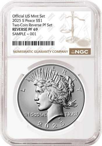 2025年ピースリバースプルーフ銀貨 NGC RP69 ブラウン｜WORLD RESOURCE【QUEEN店】 46,860円