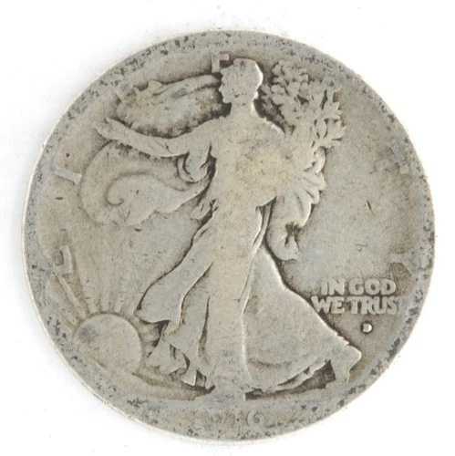 アメリカ合衆国 1916年Dミント ウォーキングリバティハーフダラー 50セント 銀90% デンバー造幣局発行|WORLD RESOURCE【QUEEN店】