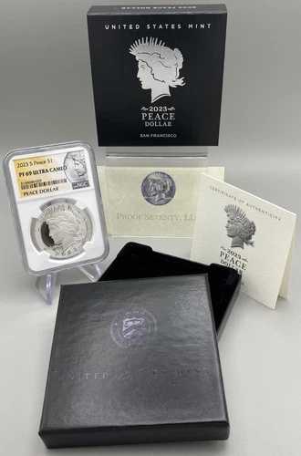 2023年 S ピース シルバーダラー プルーフ NGC PF69 ウルトラカメオ オリジナルパッケージ付き｜WORLD RESOURCE【QUEEN店】