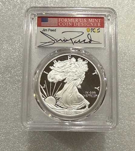 2020年SプルーフシルバーイーグルPCGS PR70 DCAM 発行初日~ジム・ピード署名入り|WORLD RESOURCE【QUEEN店】