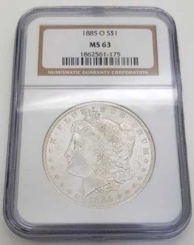 1885年 - O モルガン銀貨 NGC MS-63｜WORLD RESOURCE【QUEEN店】