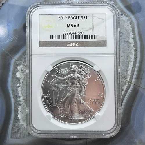 2012年米国 1.0オンス 999純銀 アメリカン・シルバーイーグル NGC MS69 #3777844-360EX|WORLD RESOURCE【QUEEN店】