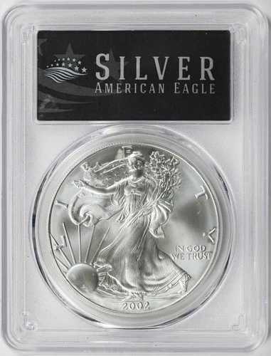 2002年発行 1ドル アメリカンシルバーイーグル 1オンス PCGS MS69|WORLD RESOURCE【QUEEN店】