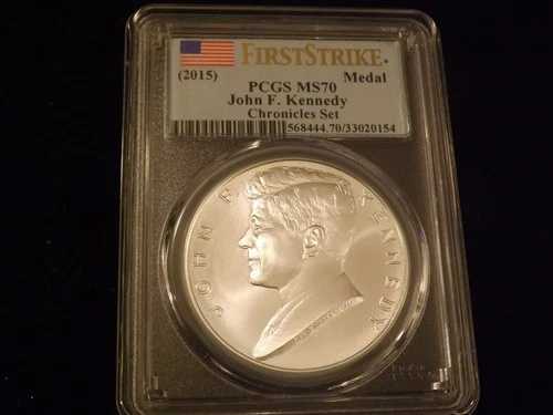 2015年 ジョン・F・ケネディ ファーストストライクメダル PCGS MS 70|WORLD RESOURCE【QUEEN店】
