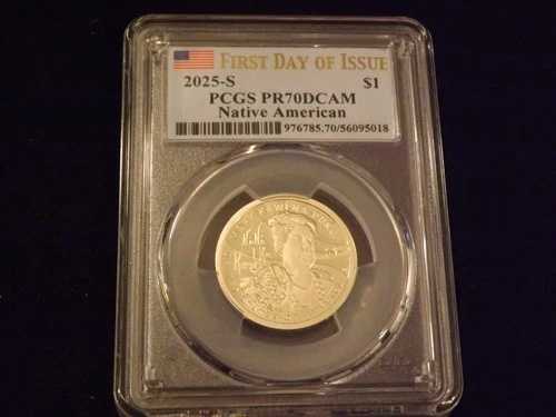 2025年-S $1 ネイティブアメリカン 発行初日 PCGS PR 70-｜WORLD RESOURCE【QUEEN店】