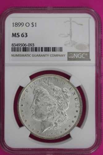 1899年 O MS 63 リバティ・モーガン銀貨 NGC鑑定済み 本物 267|WORLD RESOURCE【QUEEN店】