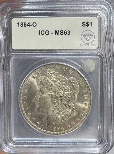 1884年 O モルガン銀貨 ICG MS-63 IDC 鑑定済み (トーンあり)｜WORLD RESOURCE【QUEEN店】