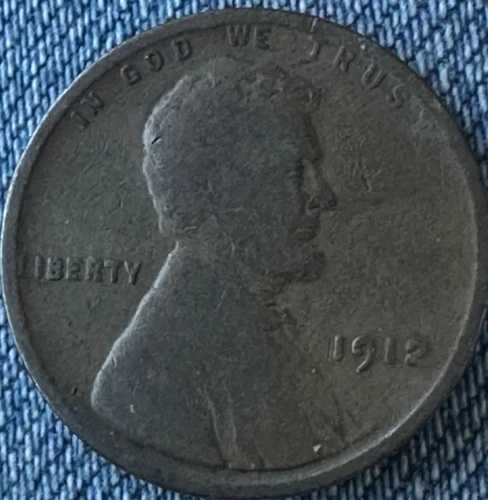 1912年リンカーン・ウィートペニー、ミントマークなし、発行枚数少。リバティの「L」が縁に刻印されている。｜WORLD RESOURCE【QUEEN店】