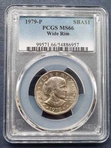 1979年 P スーザン・B・アンソニー ドル 1ドル ニアデート ワイドリム 高グレード PCGS MS66 #94818｜WORLD RESOURCE【QUEEN店】