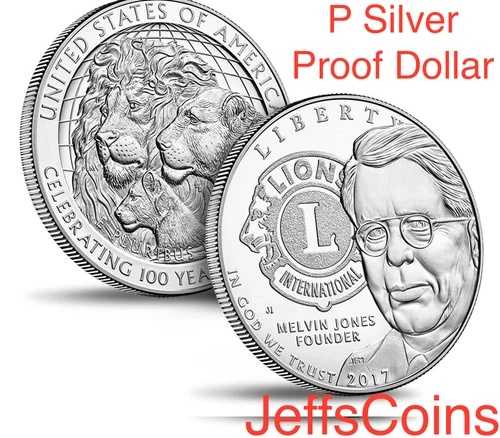 2017 P ライオンズクラブ 国際100周年記念 プルーフ シルバー ドル 90% US 新品同様 17CH-|WORLD RESOURCE【QUEEN店】