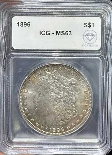 1896年 モーガンシルバー ドル ICG MS-63 IDC 認証済み-｜WORLD RESOURCE【QUEEN店】